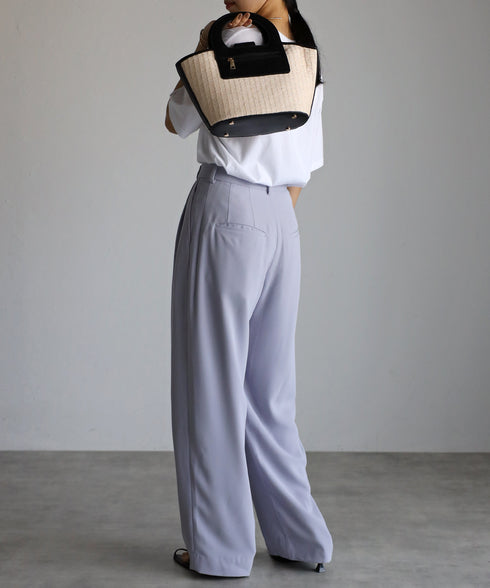 エコレザーかごハンドバッグ 12-1093